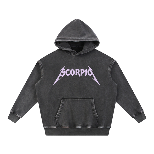 Scorpio — The Weathered Stone Oversize Hoodie (Lavender)