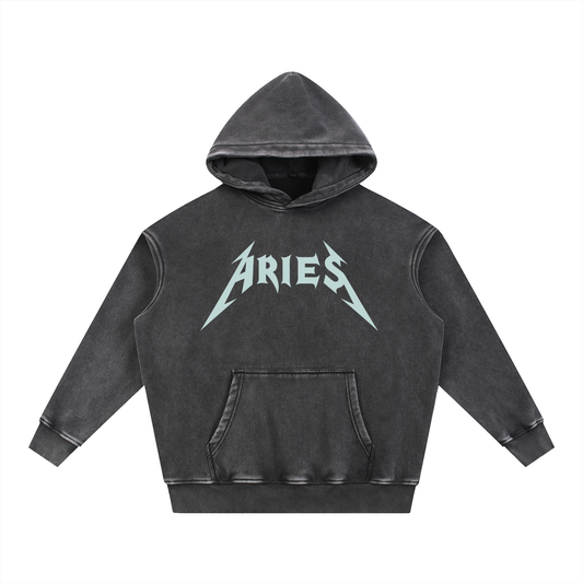 Aries — The Weathered Stone Oversize Hoodie (Duck Egg Blue)