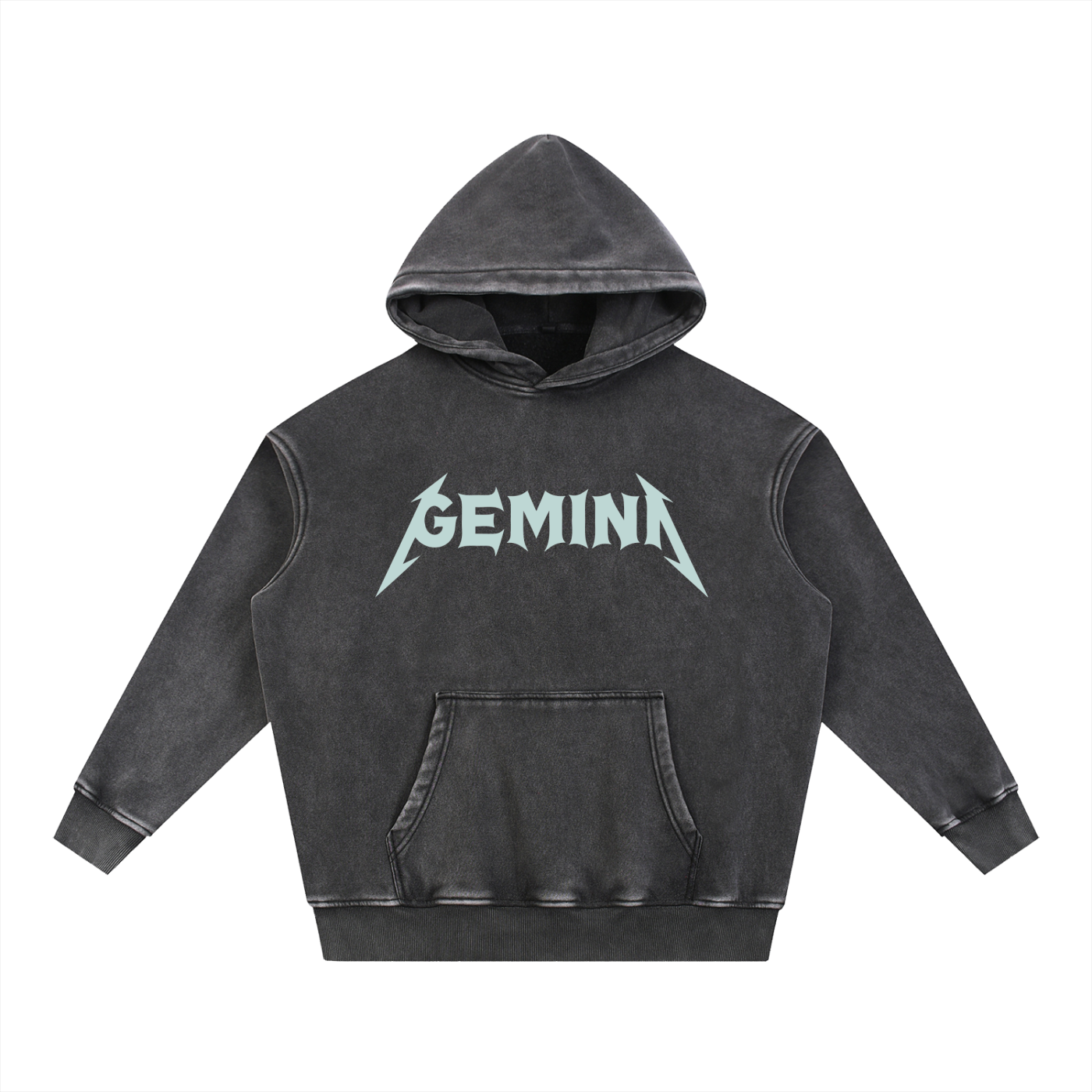 Gemini — The Weathered Stone Oversize Hoodie (Duck Egg Blue)