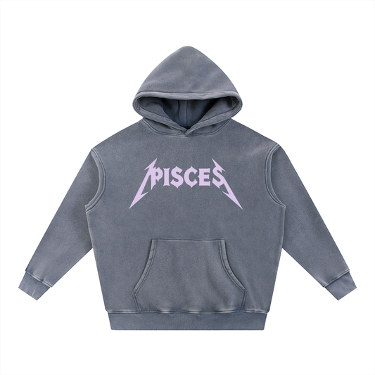 Pisces — The Weathered Stone Oversize Hoodie (Lavender)