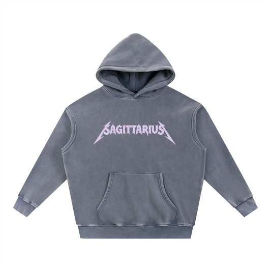 Sagittarius — The Weathered Stone Oversize Hoodie (Lavender)