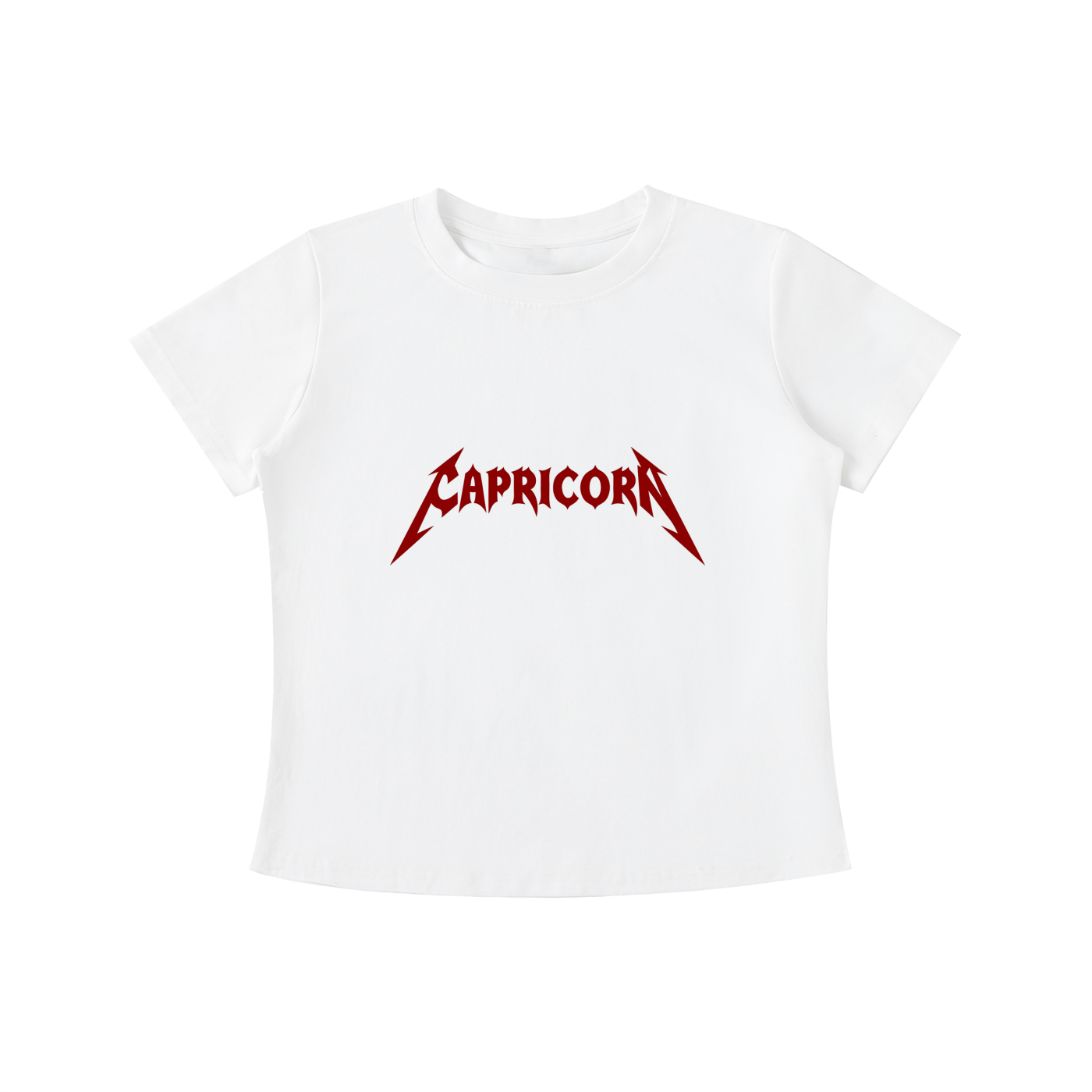 Capricorn — The Eclipse Tee (Dark Crimson)
