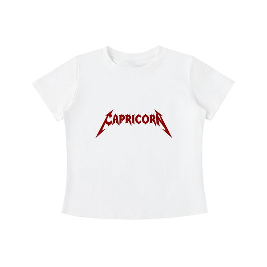 Capricorn — The Eclipse Tee (Dark Crimson)