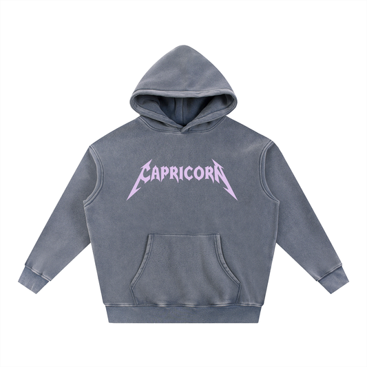 Capricorn — The Weathered Stone Oversize Hoodie (Lavender)