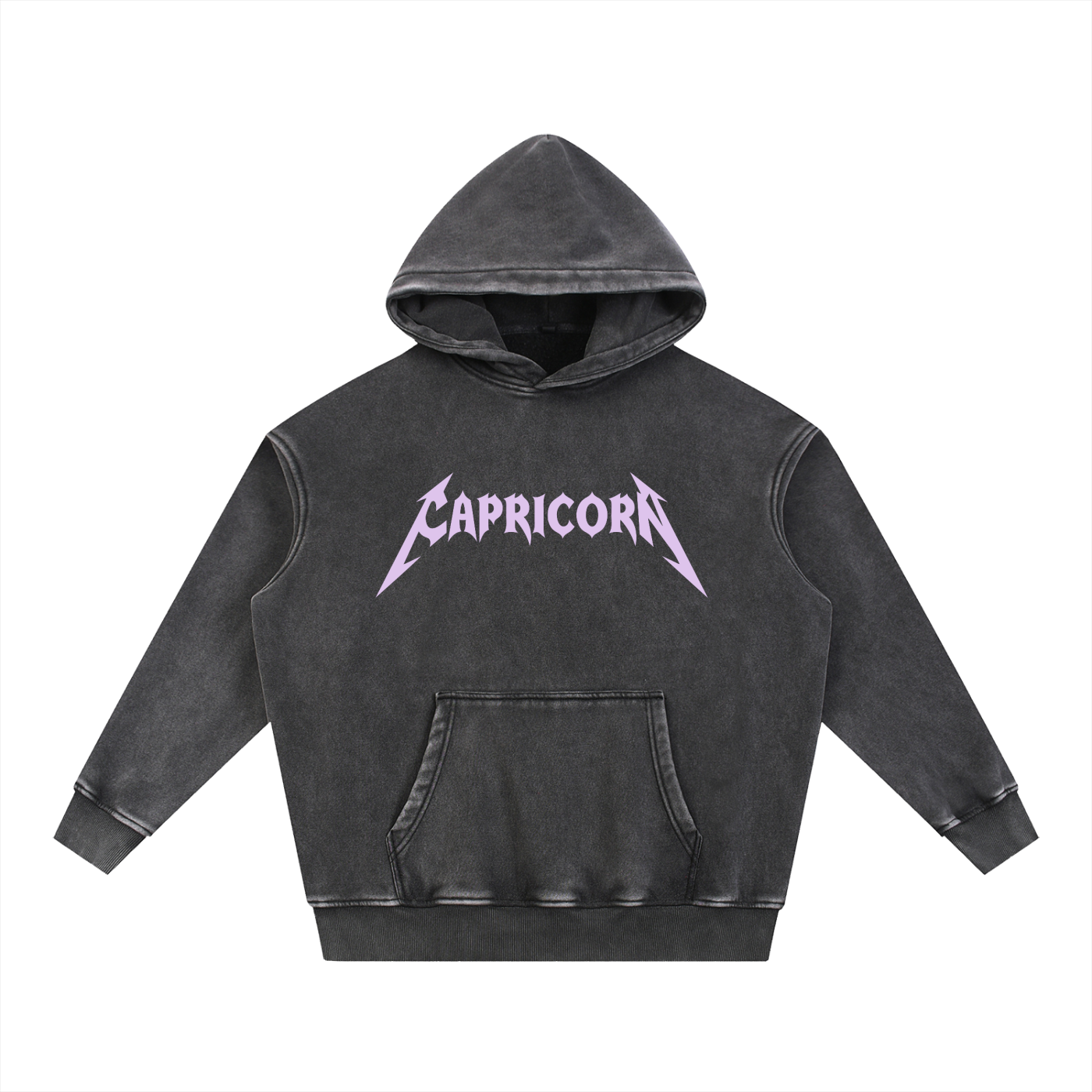 Capricorn — The Weathered Stone Oversize Hoodie (Lavender)