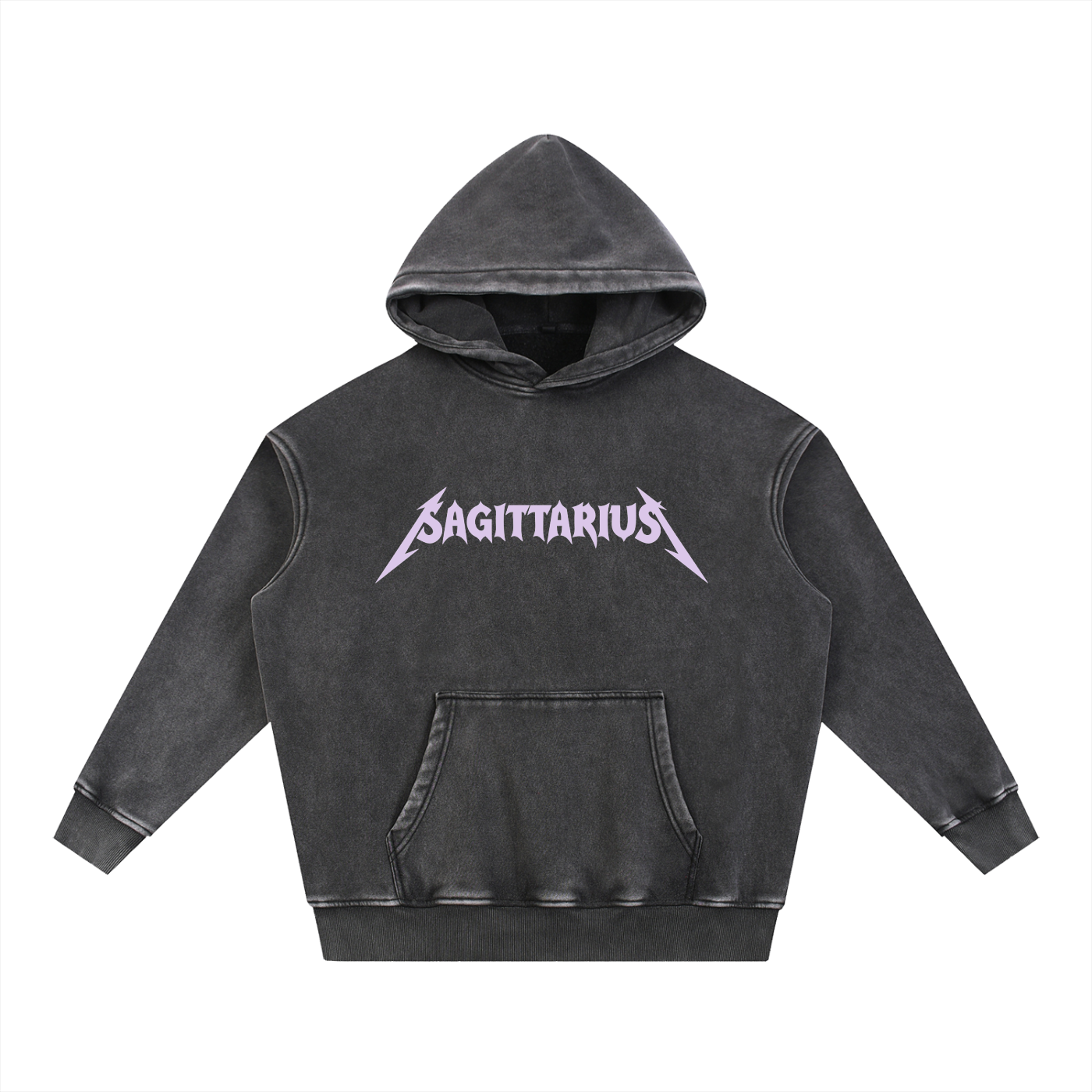 Sagittarius — The Weathered Stone Oversize Hoodie (Lavender)