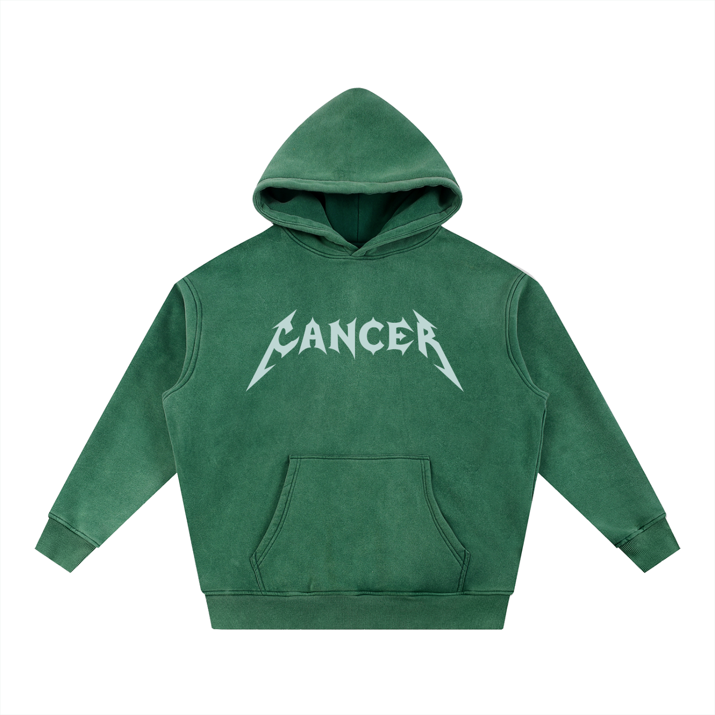 Cancer — The Weathered Stone Oversize Hoodie (Duck Egg Blue)