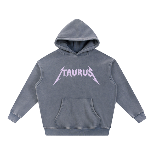 Taurus — The Weathered Stone Oversize Hoodie (Lavender)