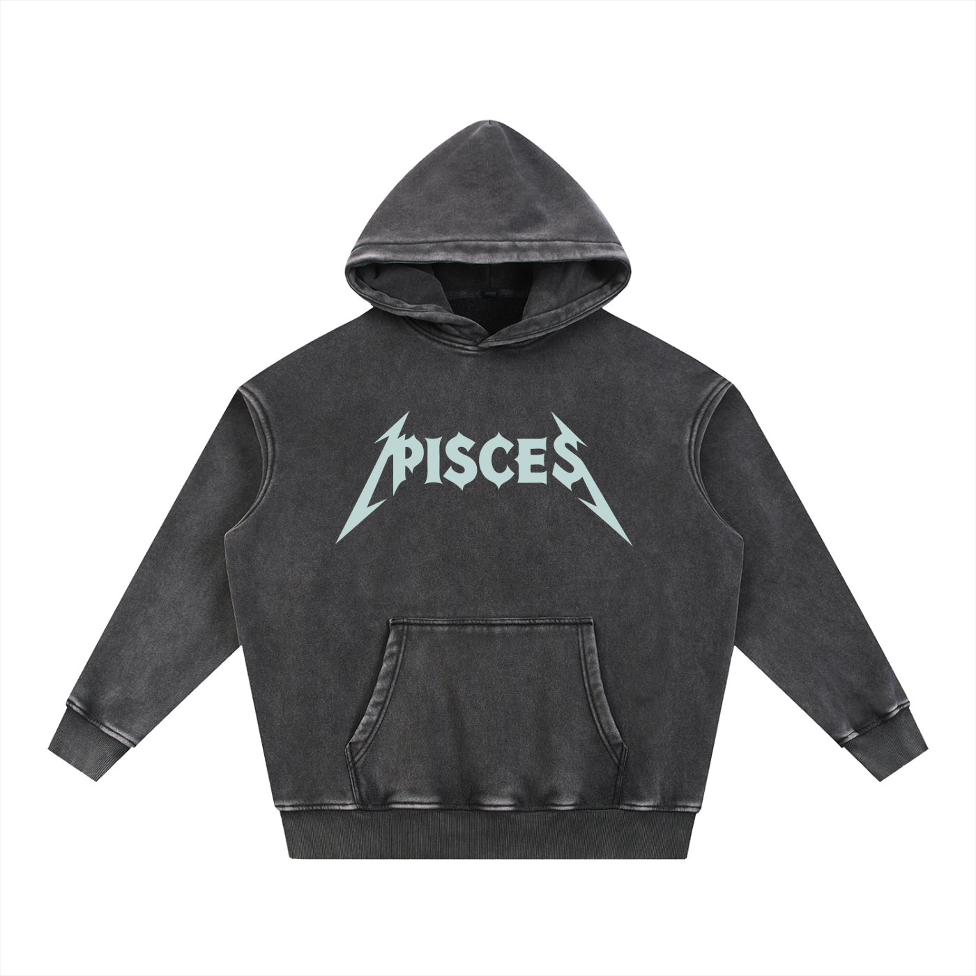 Pisces — The Weathered Stone Oversize Hoodie (Duck Egg Blue)