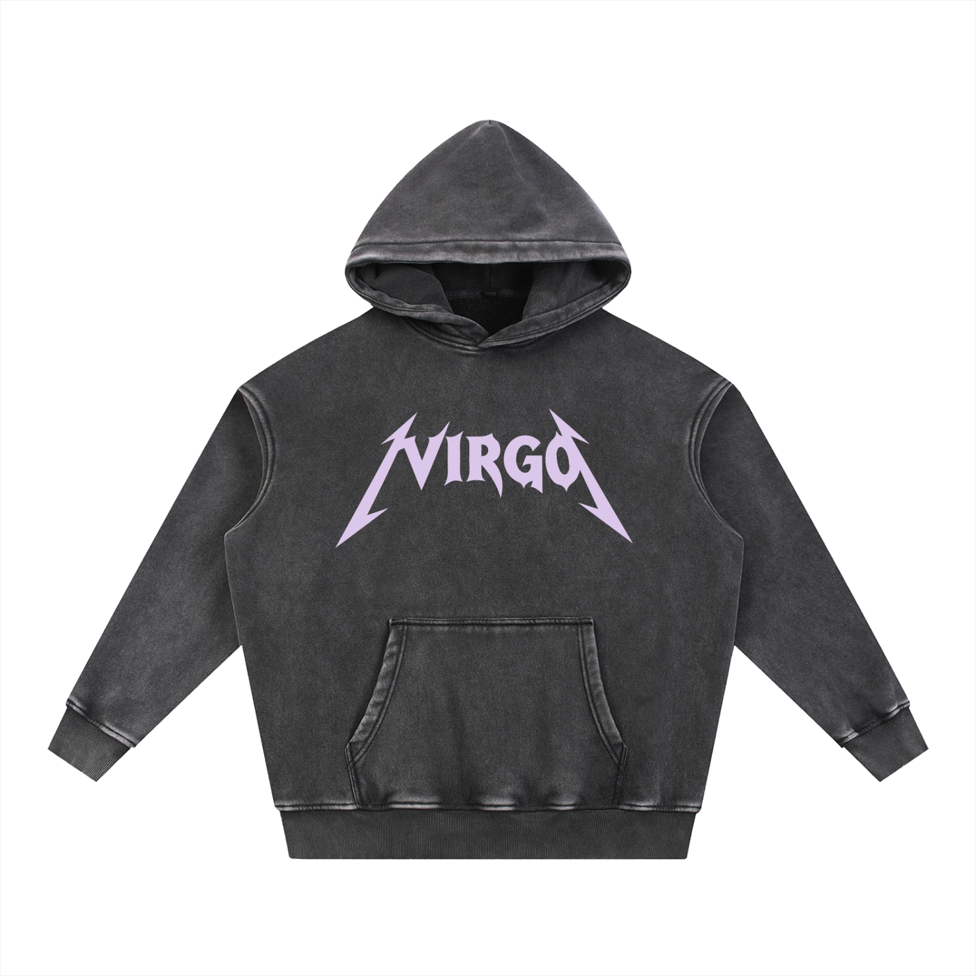 Virgo — The Weathered Stone Oversize Hoodie (Lavender)