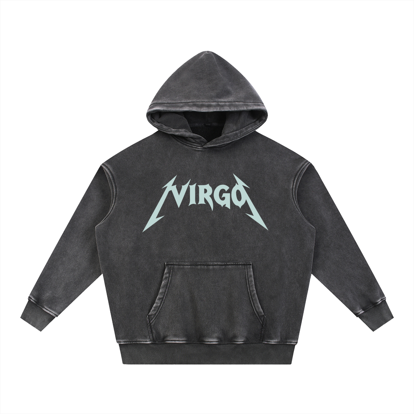 Virgo — The Weathered Stone Oversize Hoodie (Duck Egg Blue)